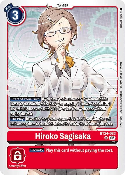Image for Hiroko Sagisaka [BT24-083 R] - Digimon Card Game