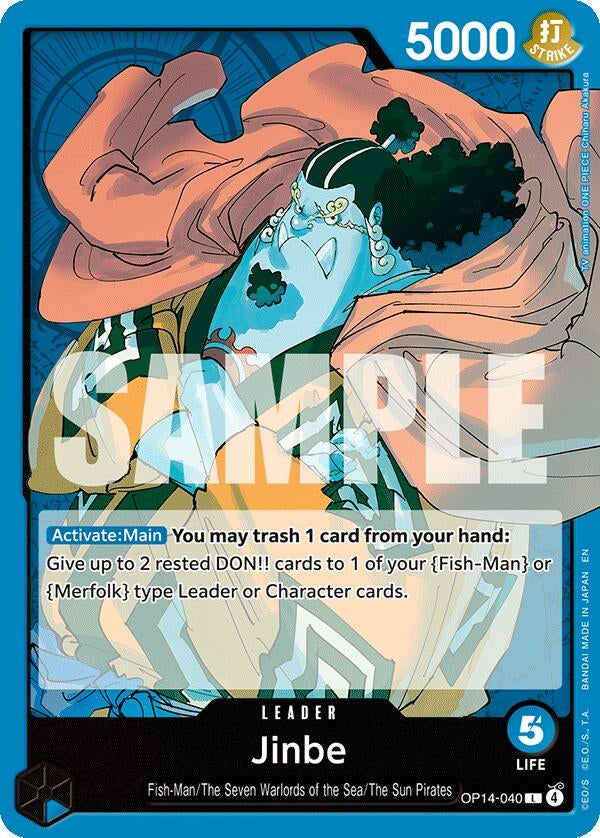 Image for Jinbe - OP14-040 [OP14-040] - One Piece Card Game