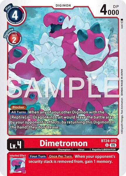 Image for Dimetromon [BT24-012 U] - Digimon Card Game