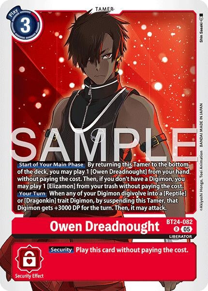 Image for Owen Dreadnought [BT24-082 R] - Digimon Card Game