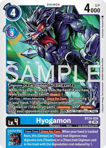 Image for Hyogamon [BT24-026 U] - Digimon Card Game