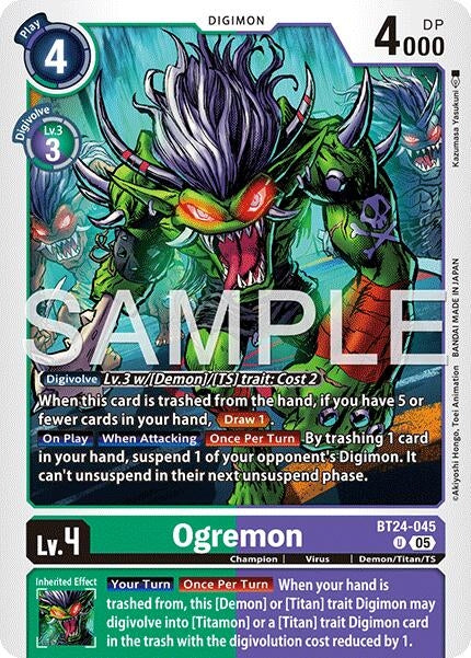 Image for Ogremon [BT24-045 U] - Digimon Card Game