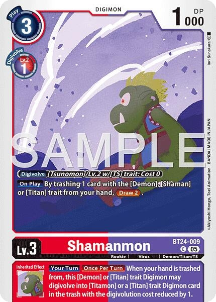 Image for Shamanmon [BT24-009 C] - Digimon Card Game