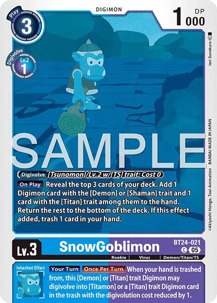 Image for SnowGoblinmon [BT24-021 C] - Digimon Card Game