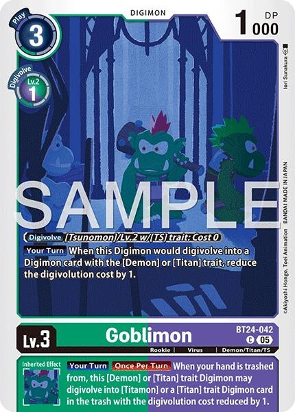 Image for Goblimon [BT24-042 C] - Digimon Card Game