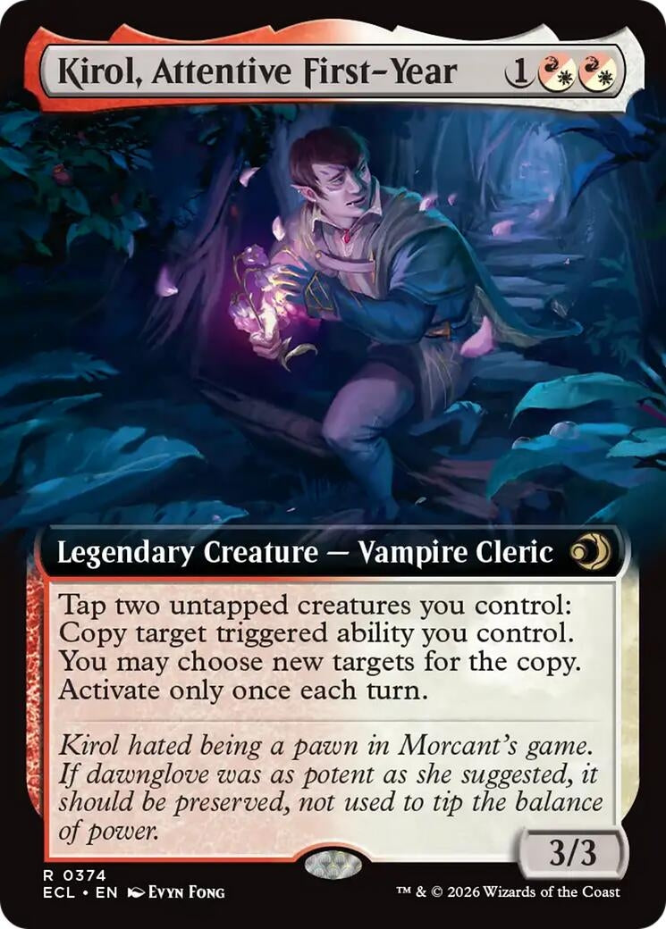 Image for Kirol, Attentive First-Year (Extended Art) [374] - Magic: The Gathering