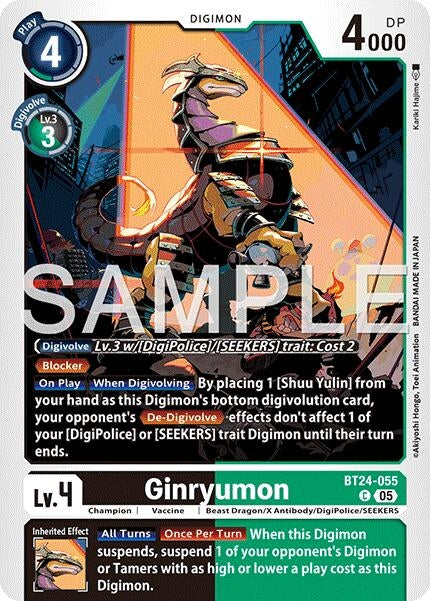 Image for Ginryumon [BT24-055 C] - Digimon Card Game
