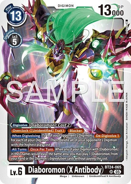 Image for Diaboromon (X Antibody) [BT24-065 SR] - Digimon Card Game