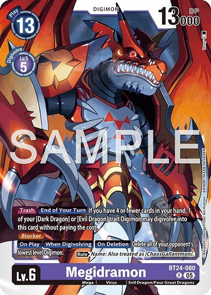 Image for Megidramon [BT24-080 R] - Digimon Card Game