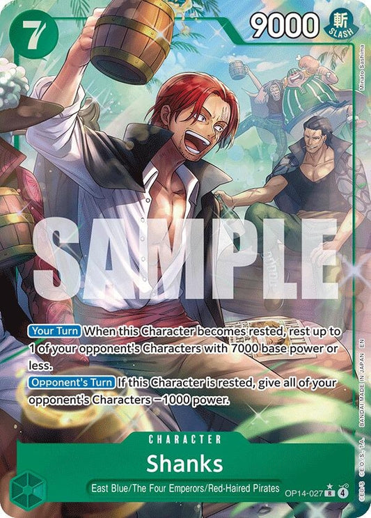 Image for Shanks (Alternate Art) [OP14-027] - One Piece Card Game