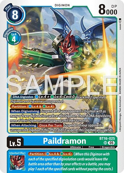 Image for Paildramon - BT16-025 (Reprint) [BT16-025 SR] - Digimon Card Game