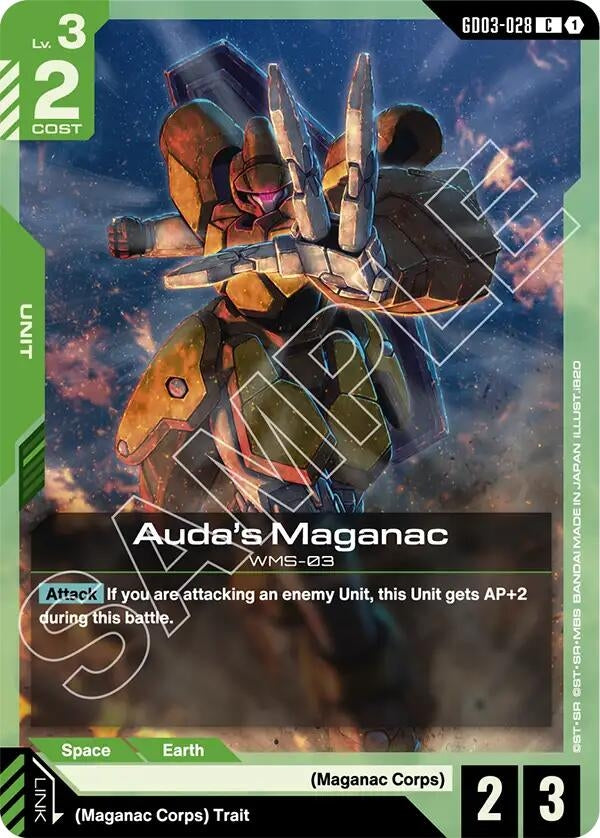 Image for Auda's Maganac [GD03-028] - Gundam Card Game