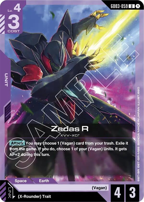 Image for Zedas R [GD03-059] - Gundam Card Game