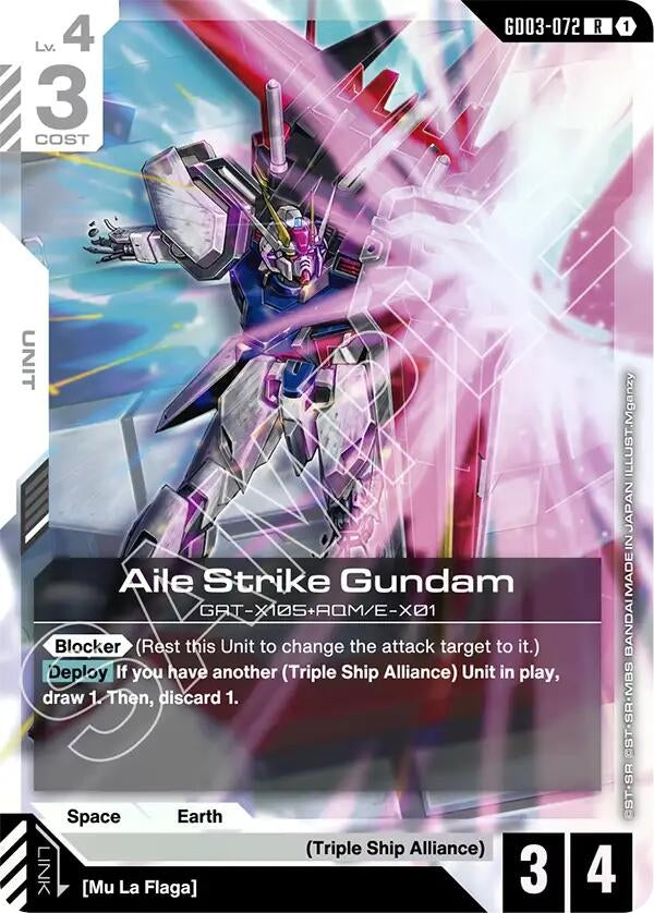 Image for Aile Strike Gundam [GD03-072] - Gundam Card Game