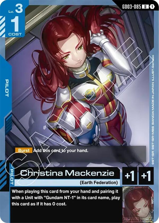 Image for Christina Mackenzie [GD03-085] - Gundam Card Game