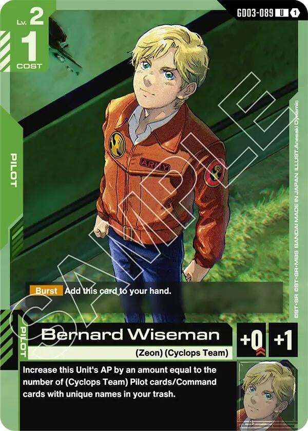 Image for Bernard Wiseman [GD03-089] - Gundam Card Game