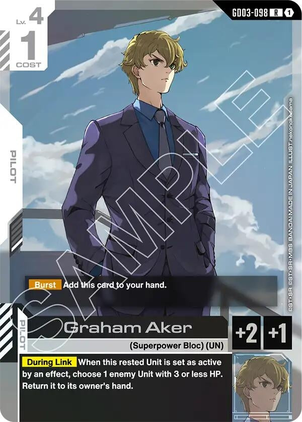 Image for Graham Aker [GD03-098] - Gundam Card Game