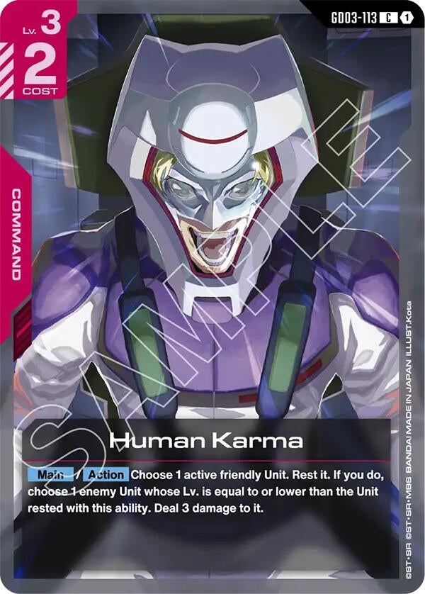 Image for Human Karma [GD03-113] - Gundam Card Game