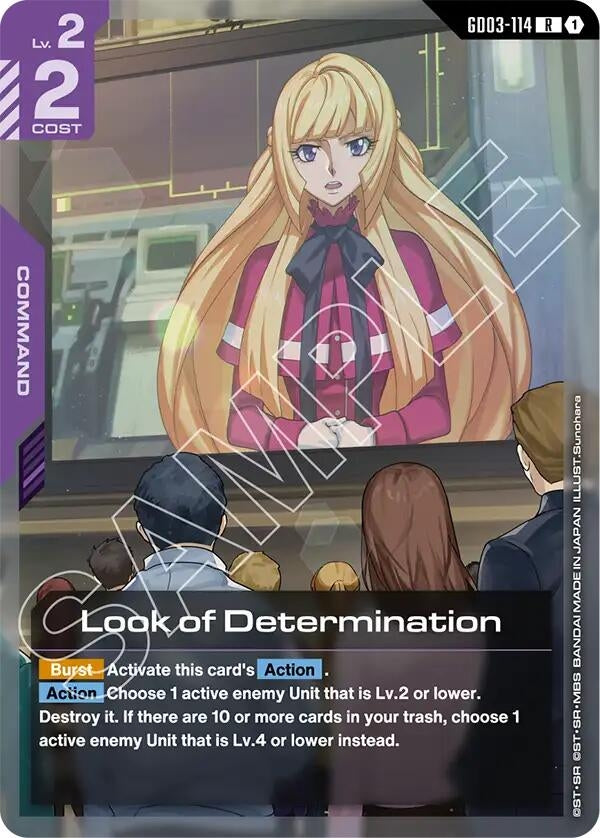 Image for Look of Determination [GD03-114] - Gundam Card Game