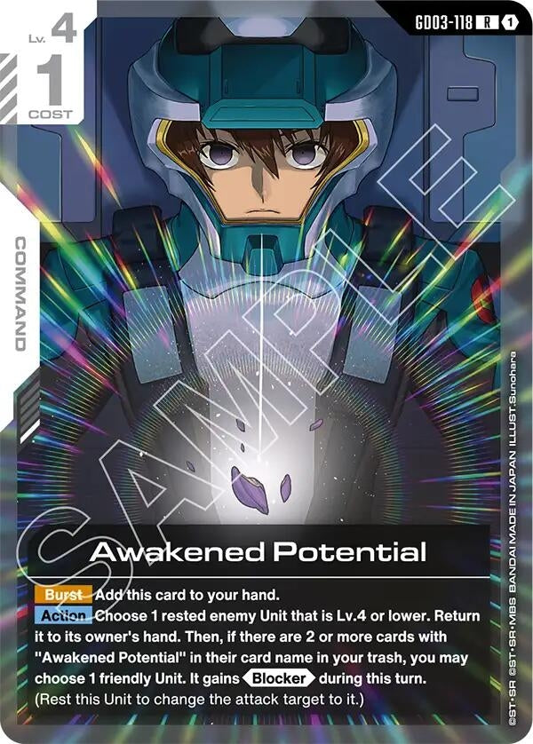 Image for Awakened Potential [GD03-118] - Gundam Card Game