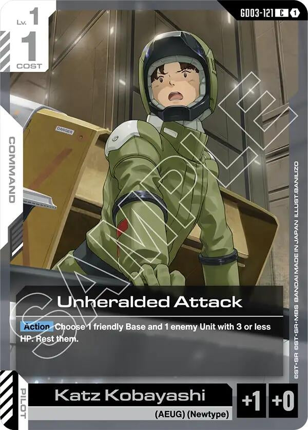 Image for Unheralded Attack [GD03-121] - Gundam Card Game