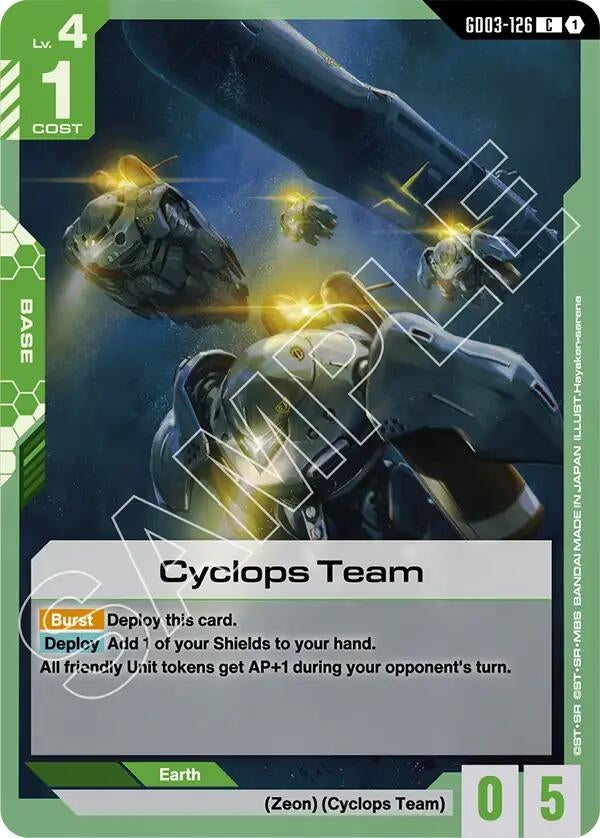 Image for Cyclops Team [GD03-126] - Gundam Card Game