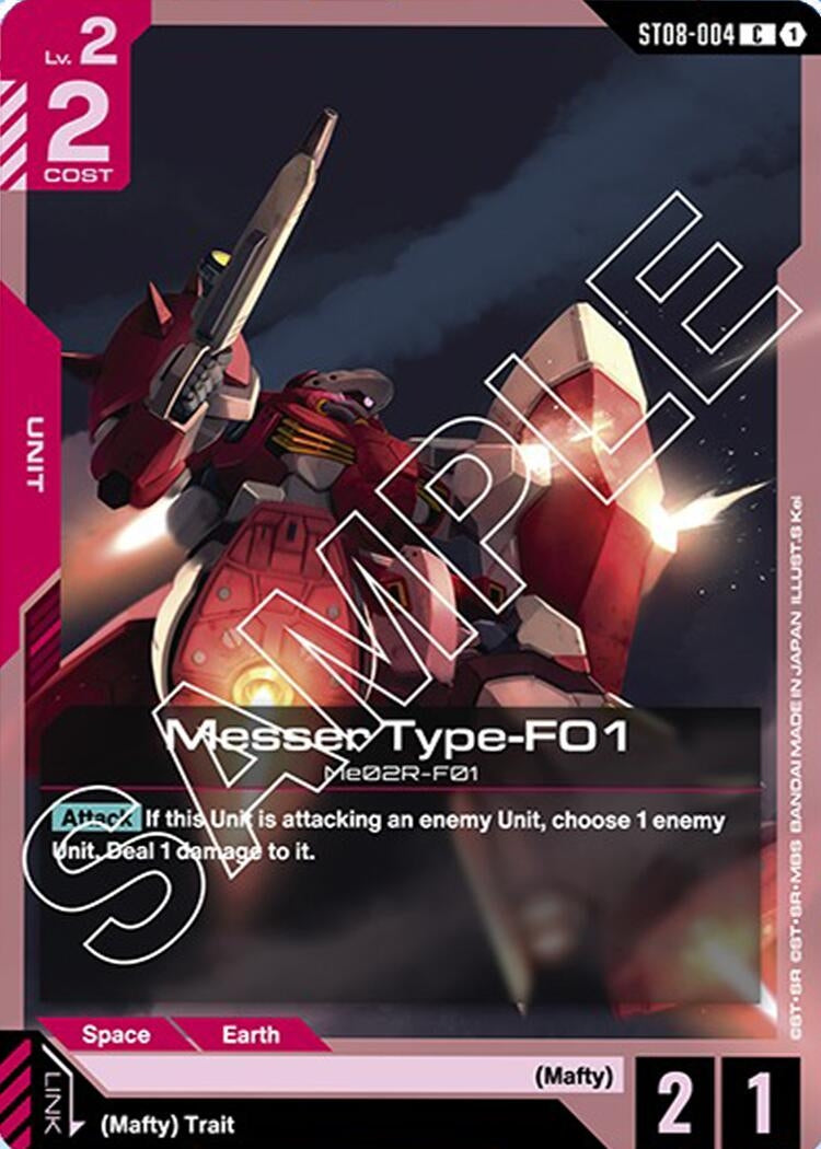 Image for Messer Type-F01 [ST08-004] - Gundam Card Game
