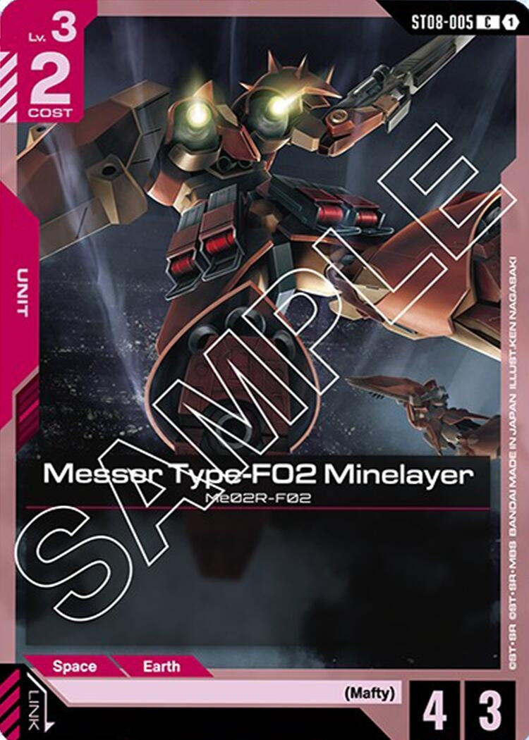 Image for Messer Type-F02 Minelayer [ST08-005] - Gundam Card Game