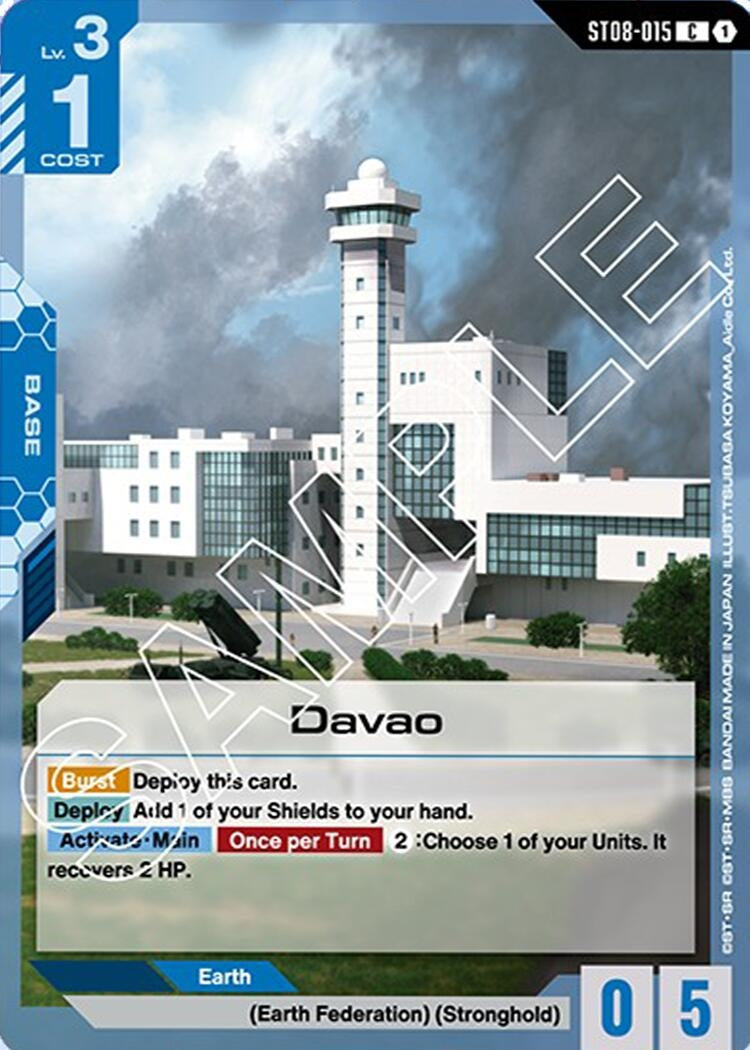 Image for Davao [ST08-015] - Gundam Card Game