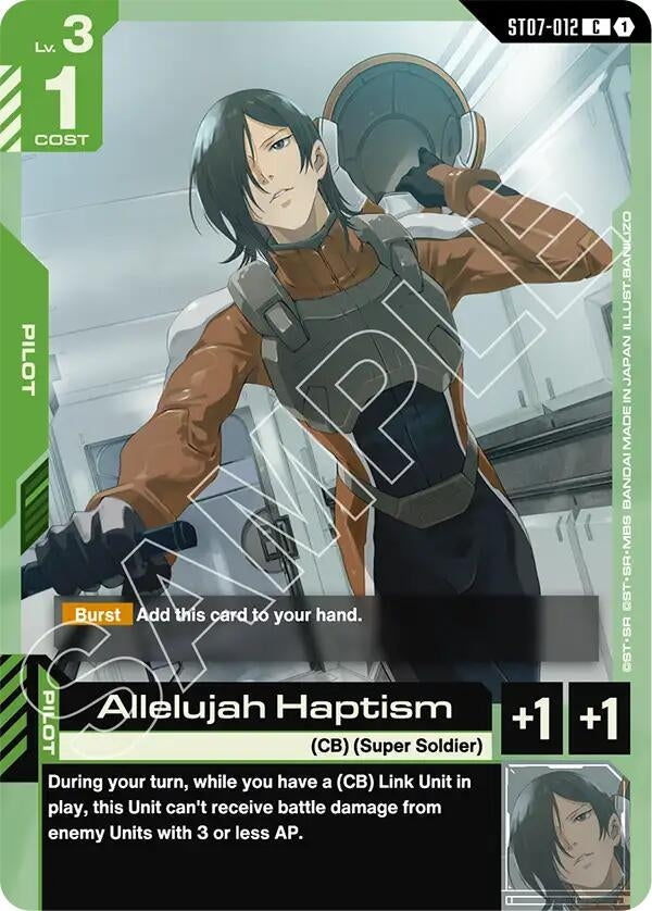 Image for Allelujah Haptism [ST07-012] - Gundam Card Game
