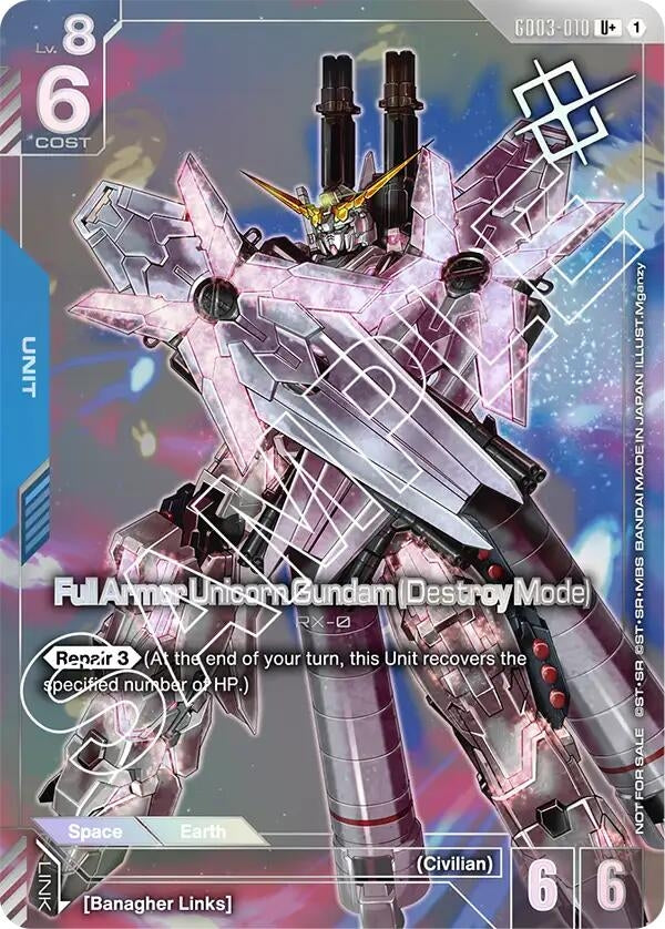 Image for Full Armor Unicorn Gundam (Destroy Mode) (Store Tournament Winner Pack 03) [GD03-010] - Gundam Card Game