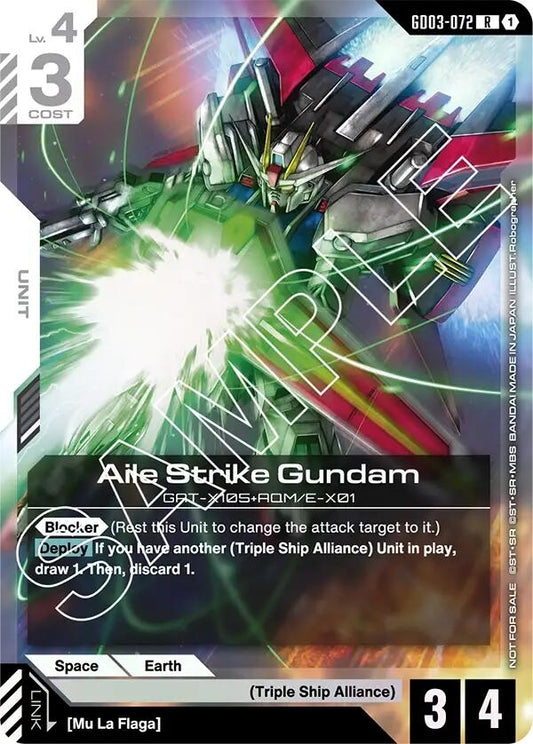 Image for Aile Strike Gundam (Store Tournament Participant Pack 03) [GD03-072] - Gundam Card Game