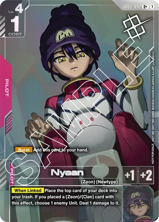 Image for Nyaan (Store Tournament Winner Pack 03) [GD03-092] - Gundam Card Game