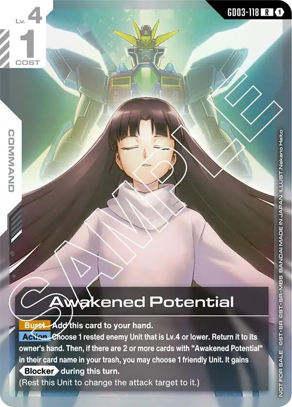 Image for Awakened Potential (Store Tournament Participant Pack 03) [GD03-118] - Gundam Card Game
