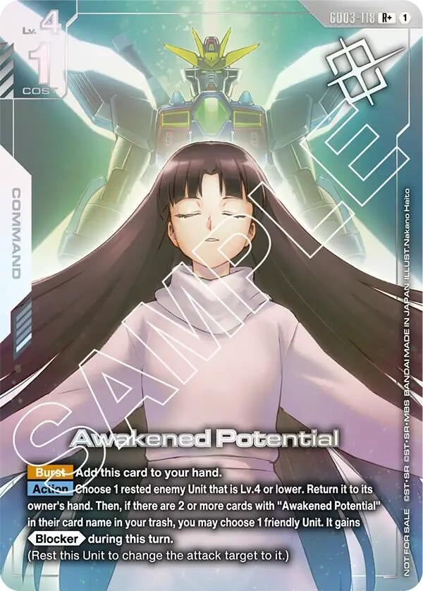 Image for Awakened Potential (Store Tournament Winner Pack 03) [GD03-118] - Gundam Card Game