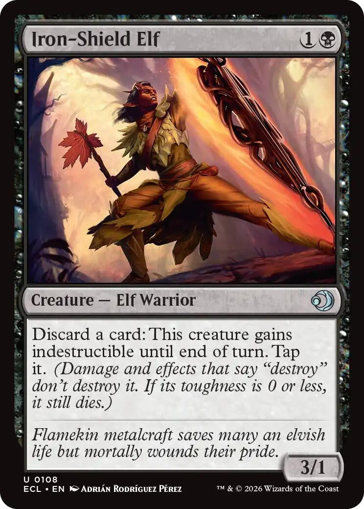 Image for Iron-Shield Elf [108] - Magic: The Gathering