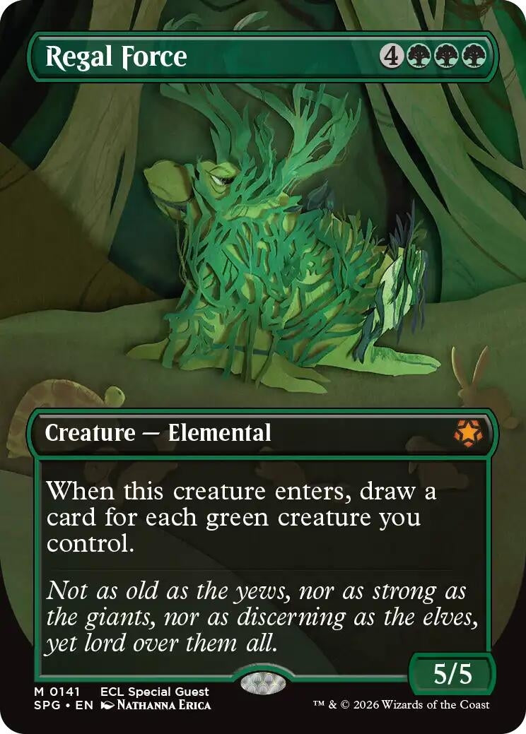 Image for Regal Force (Borderless) [141] - Magic: The Gathering