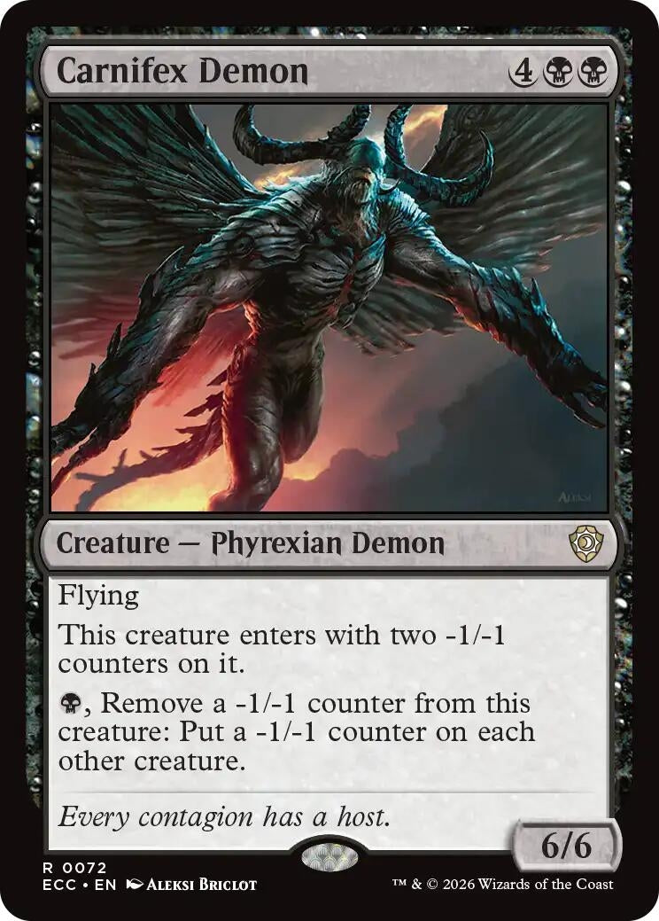 Image for Carnifex Demon [72] - Magic: The Gathering