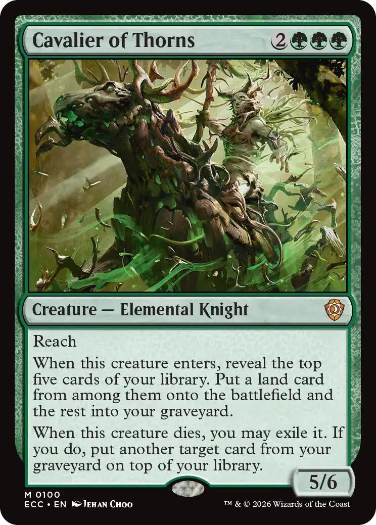 Image for Cavalier of Thorns [100] - Magic: The Gathering