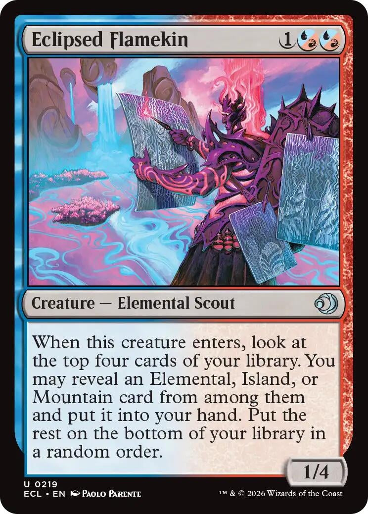 Image for Eclipsed Flamekin [219] - Magic: The Gathering