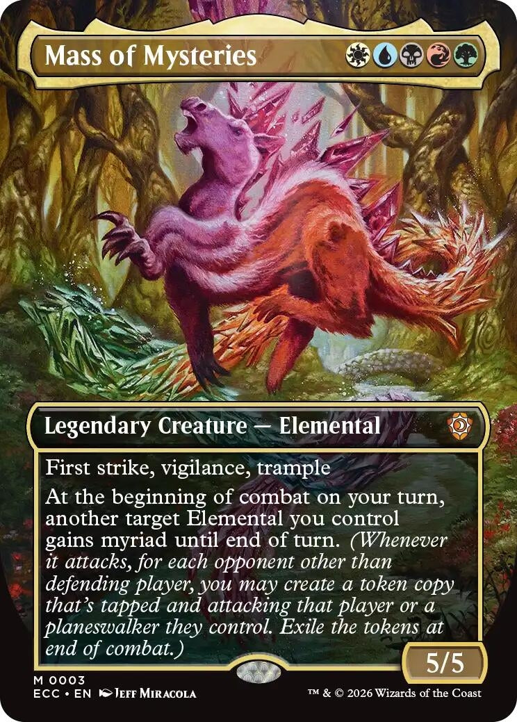 Image for Mass of Mysteries (Borderless) [3] - Magic: The Gathering