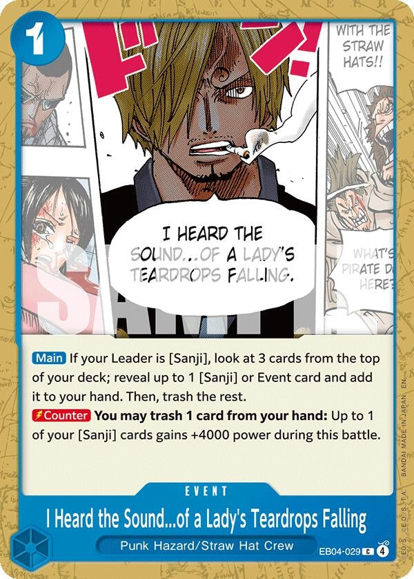 Image for I Heard the Sound...of a Lady's Teardrops Falling [EB04-029] - One Piece Card Game