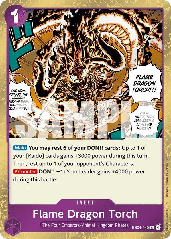 Image for Flame Dragon Torch [EB04-040] - One Piece Card Game