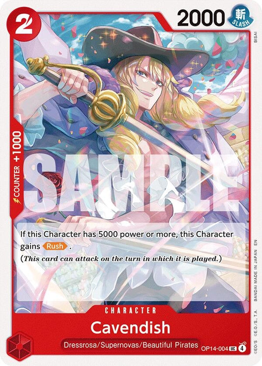 Image for Cavendish [OP14-004] - One Piece Card Game