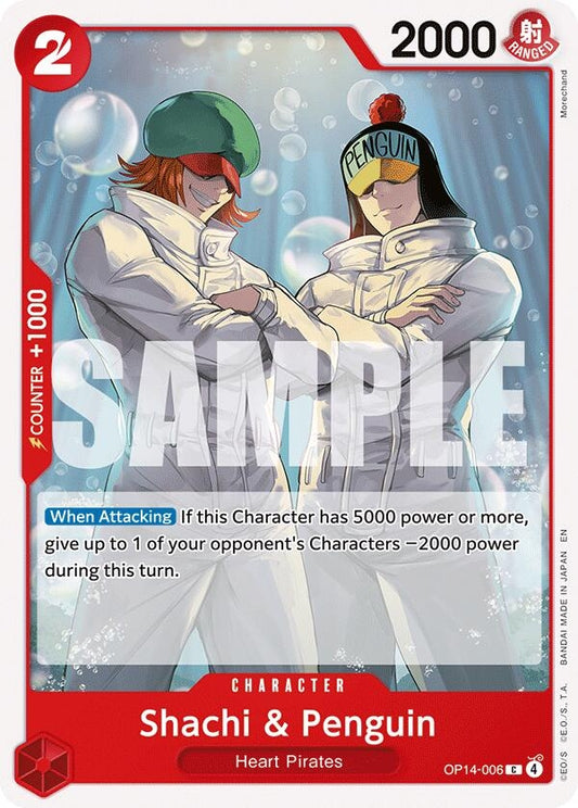 Image for Shachi & Penguin [OP14-006] - One Piece Card Game