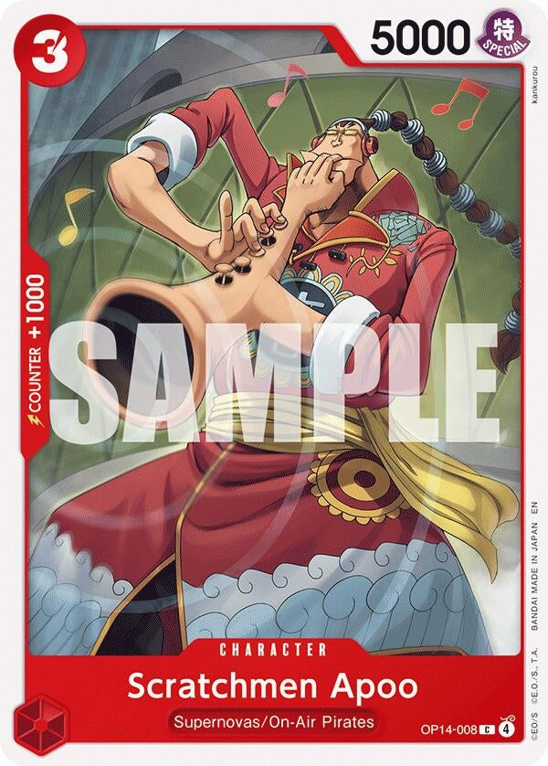 Image for Scratchmen Apoo [OP14-008] - One Piece Card Game
