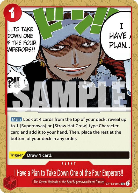Image for I Have a Plan to Take Down One of the Four Emperors!! [OP14-019] - One Piece Card Game