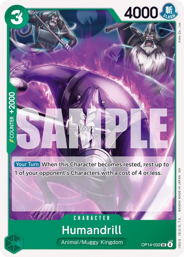 Image for Humandrill [OP14-032] - One Piece Card Game