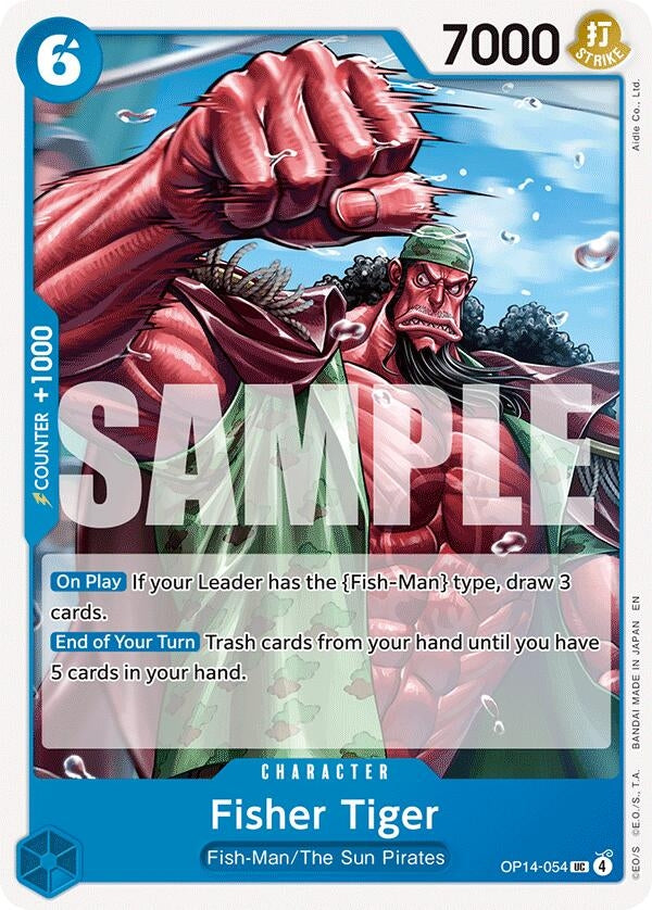 Image for Fisher Tiger [OP14-054] - One Piece Card Game
