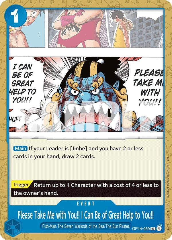 Image for Please Take Me with You!! I Can Be of Great Help to You!! [OP14-059] - One Piece Card Game